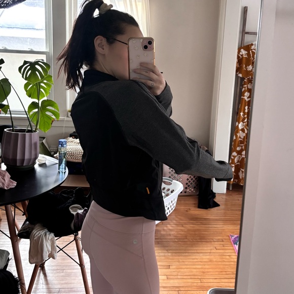 Lucy Women's Charcoal and Black Zip Up - Picture 6 of 6